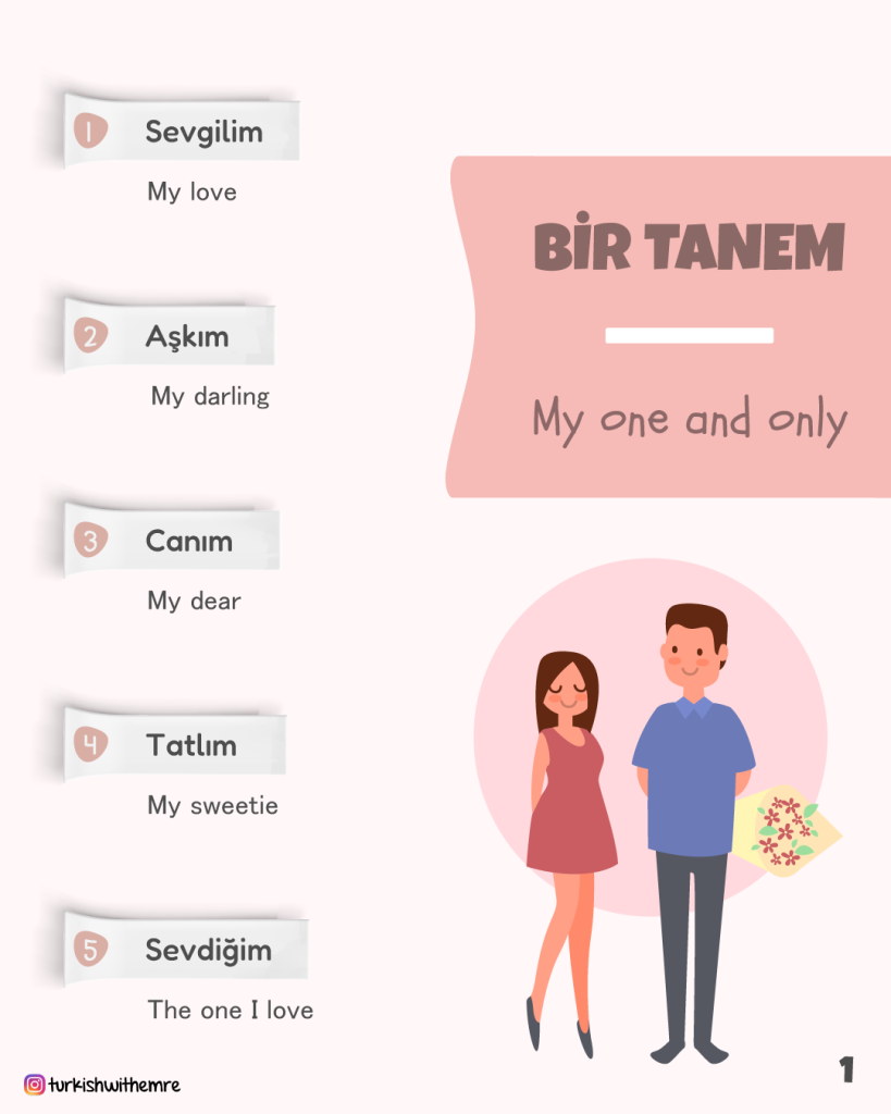 Turkish terms of endearment for your spouse or partner