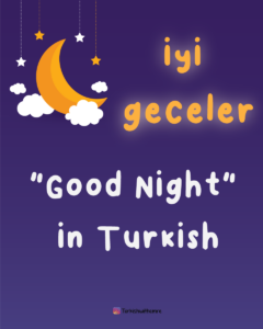 Good Night in Turkish