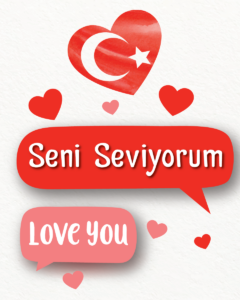 I love you in Turkish