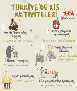 Winter activities in Turkish