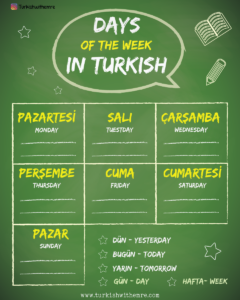 Days-of-the-week-in-Turkish-language