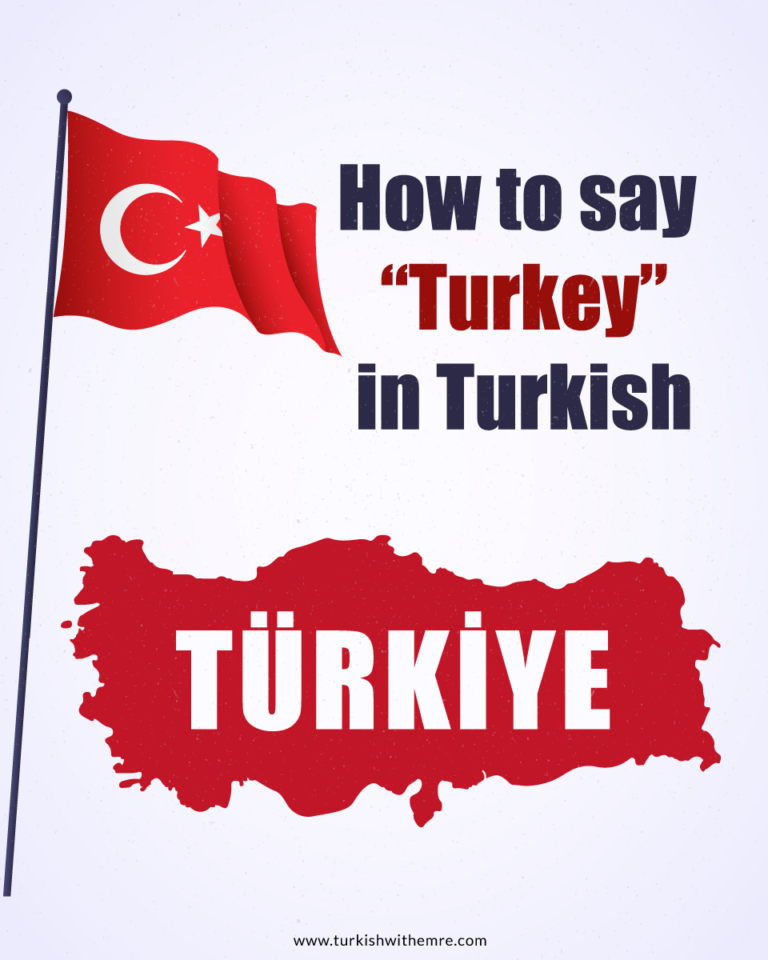 How to say Turkey in Turkish