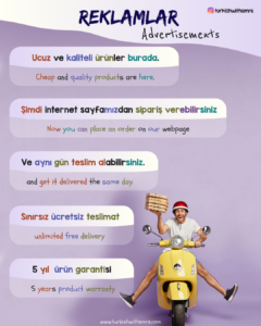 Advertisements in Turkish