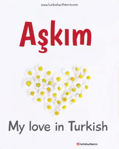 My love in Turkish