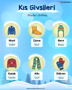 Winter Clothes in Turkish