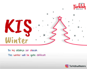 Winter in Turkish language