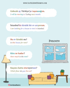 House related useful Turkish sentences