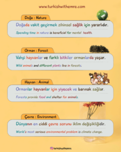 Nature words in Turkish