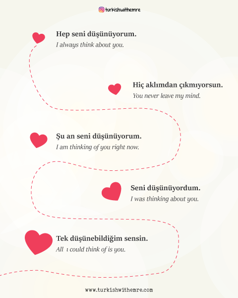 Turkish love phrases