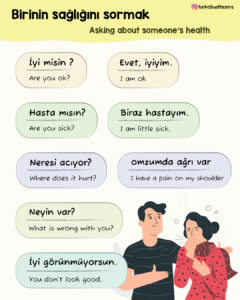 Asking about someone's health in Turkish