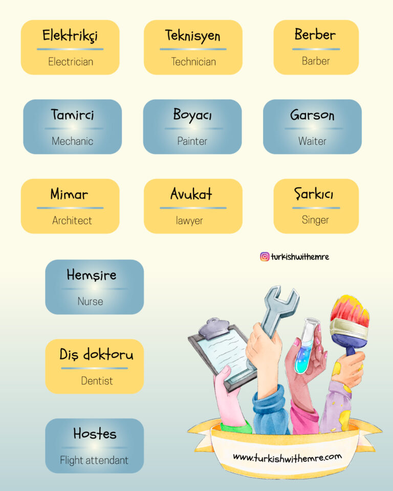 Useful Turkish Vocabulary and Expressions about Work and Jobs