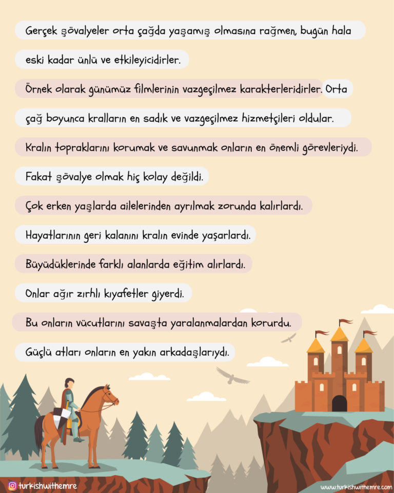 Knights – Turkish Reading Text