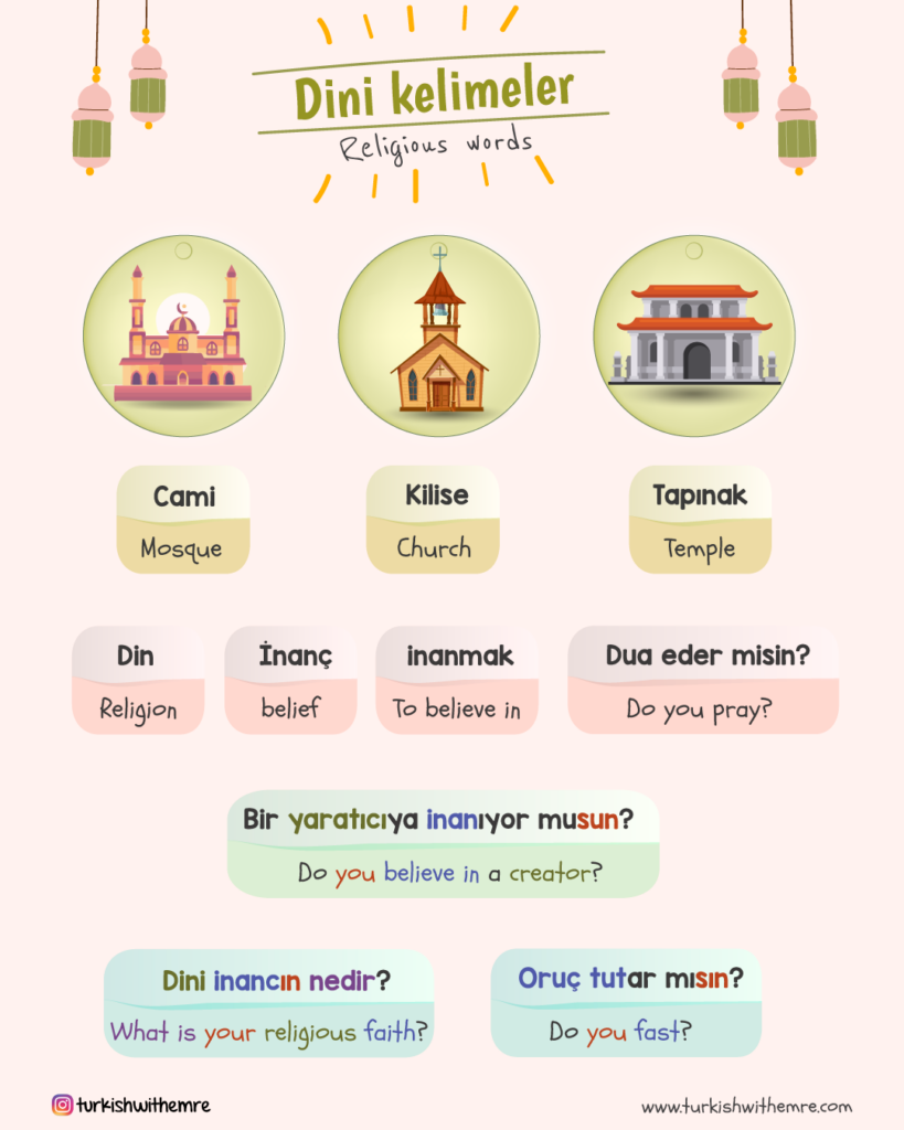 Religious vocabulary in Turkish