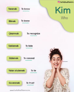 Getting to know someone Turkish vocabulary