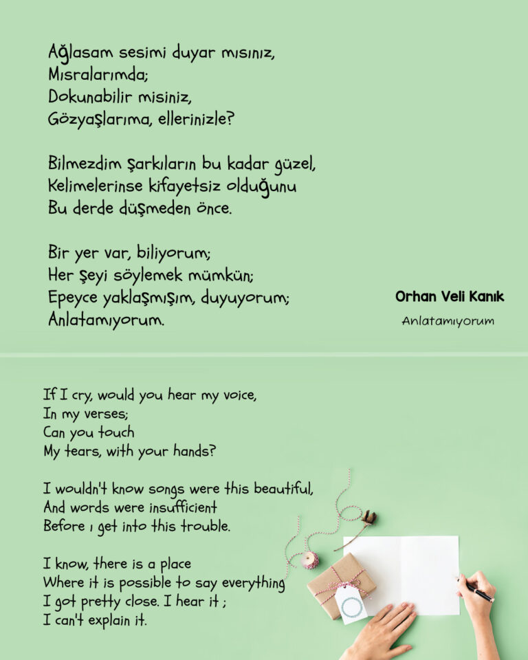Turkish poem – Orhan Veli Kanık