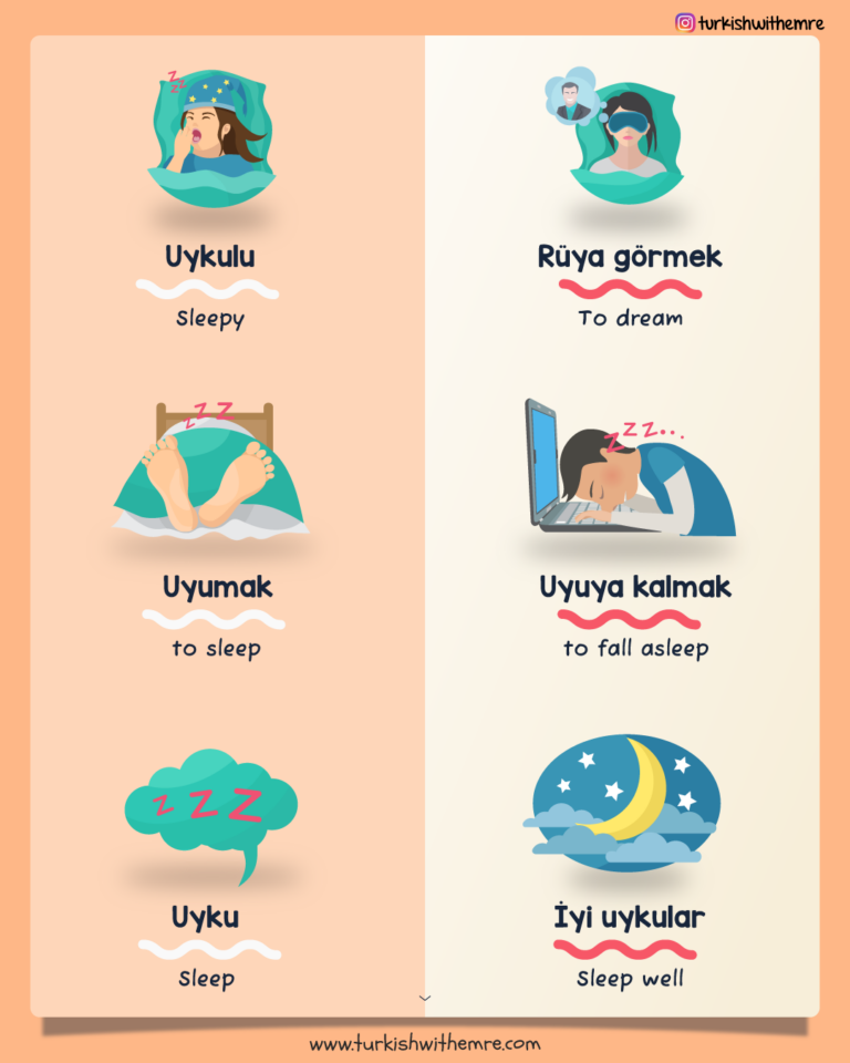 Sleep vocabulary in Turkish