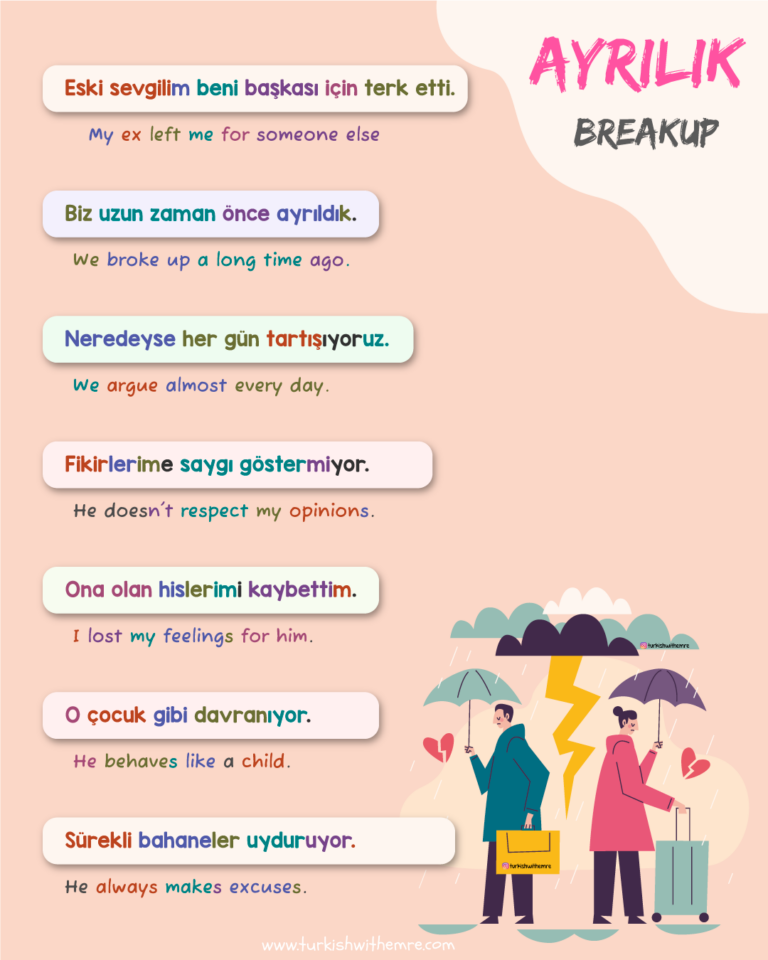 Turkish Breakup phrases