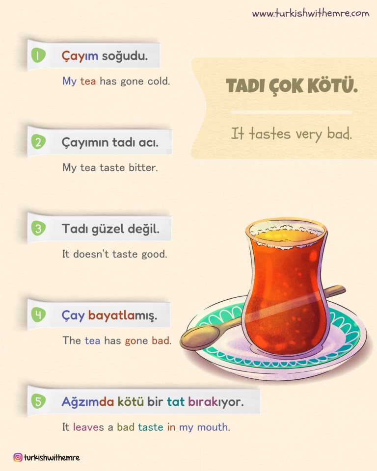 Describe your Turkish tea