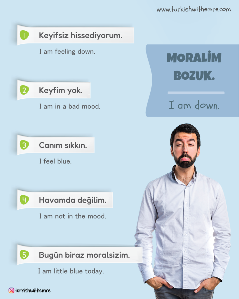 Phrases for Sadness in Turkish