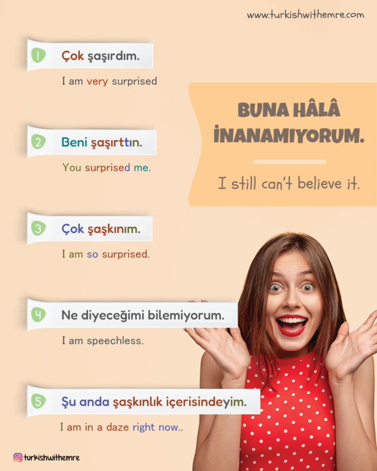 How to express Surprise in Turkish