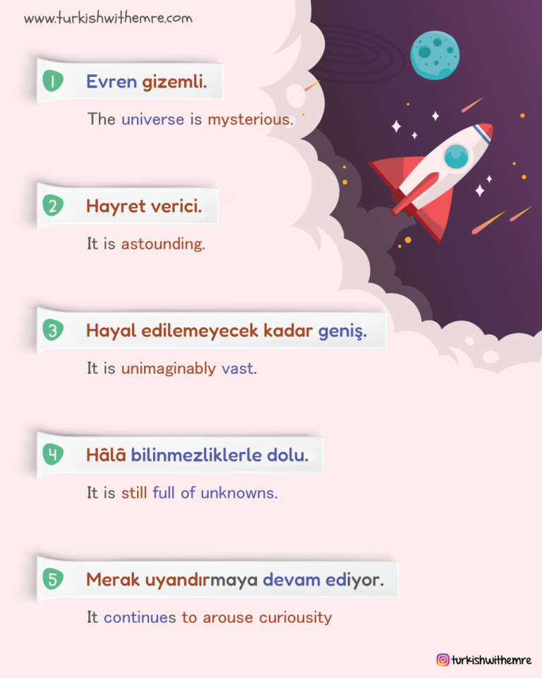 Universe and Space Vocabulary in Turkish