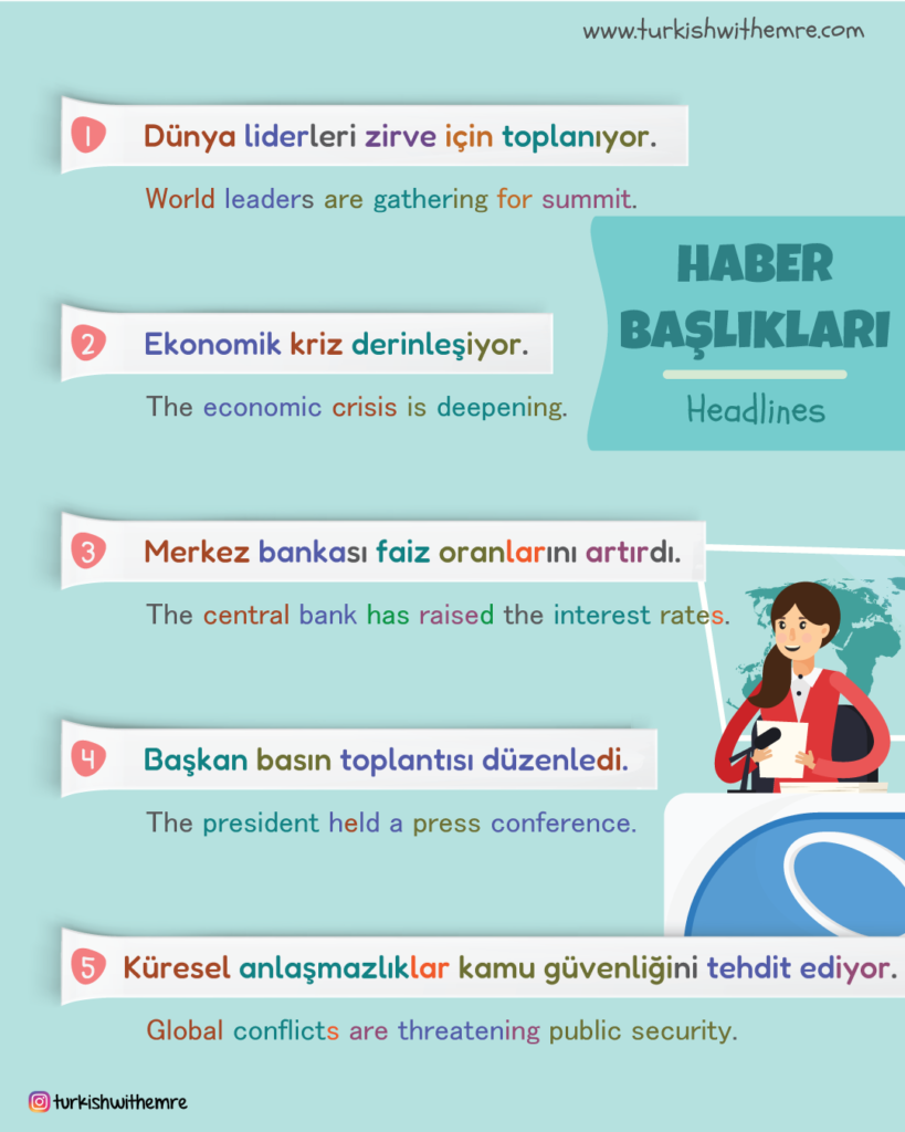 Learn Turkish with news 