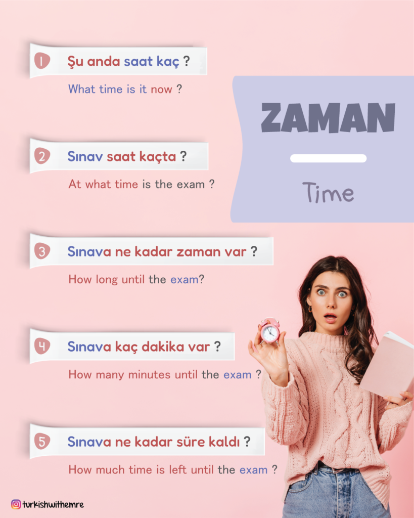 Asking time in Turkish