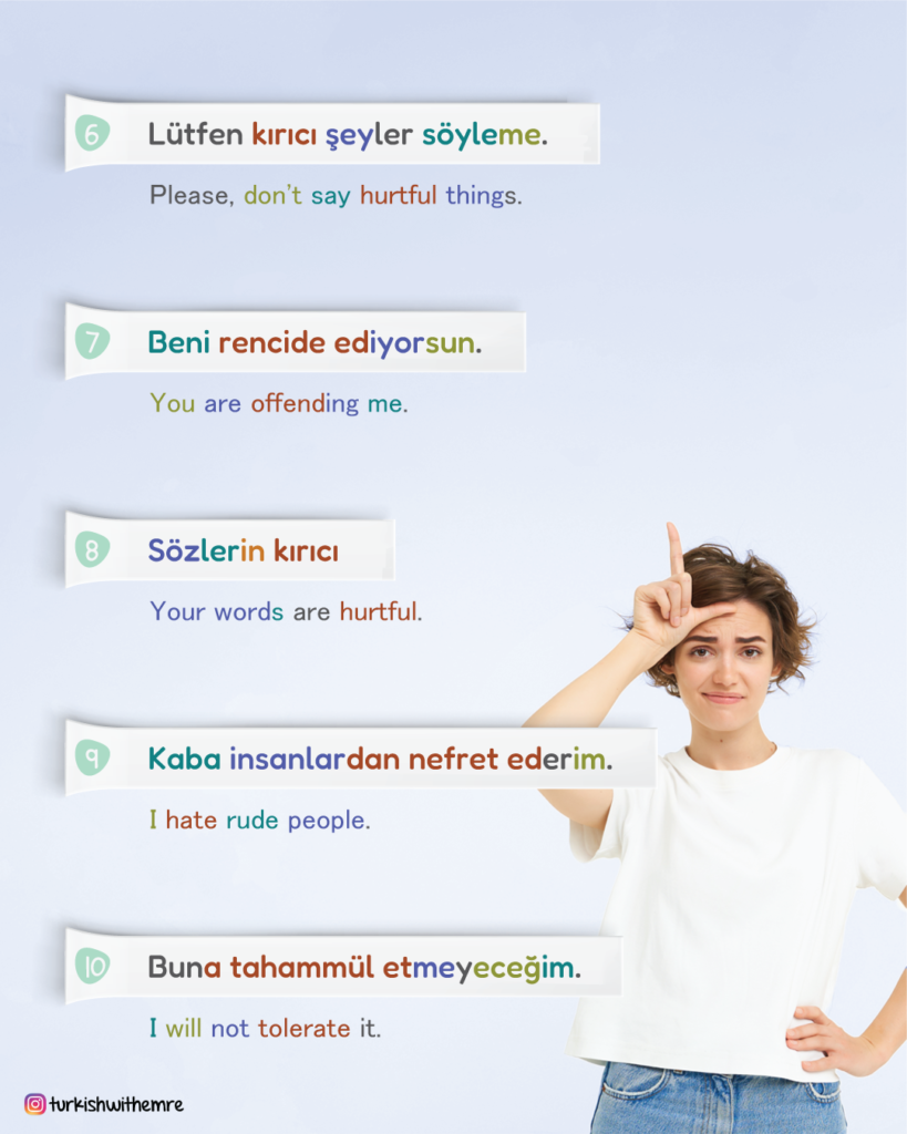  ways to be assertive in Turkish