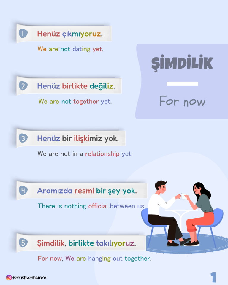 expressing relationship status in Turkish