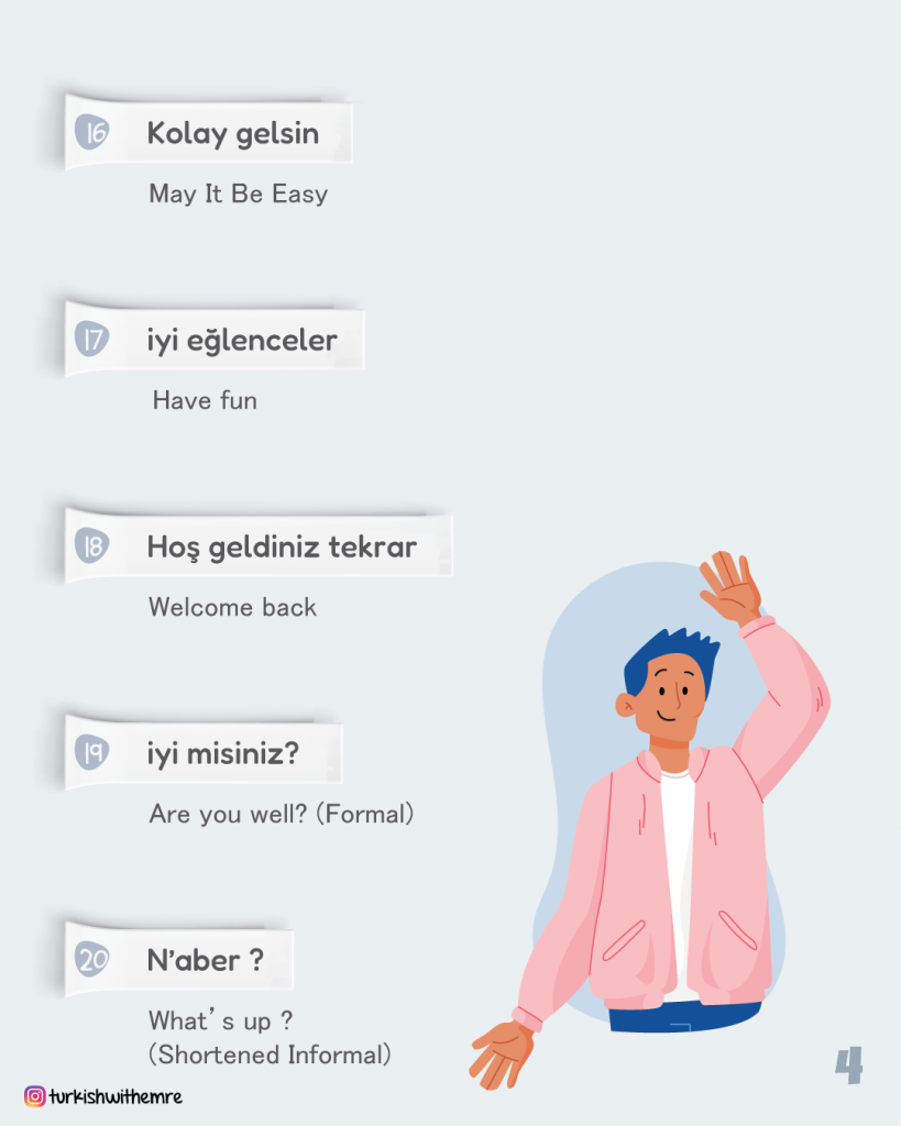 how to greet someone in TUrkish