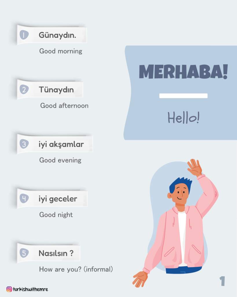 Common Turkish greetings